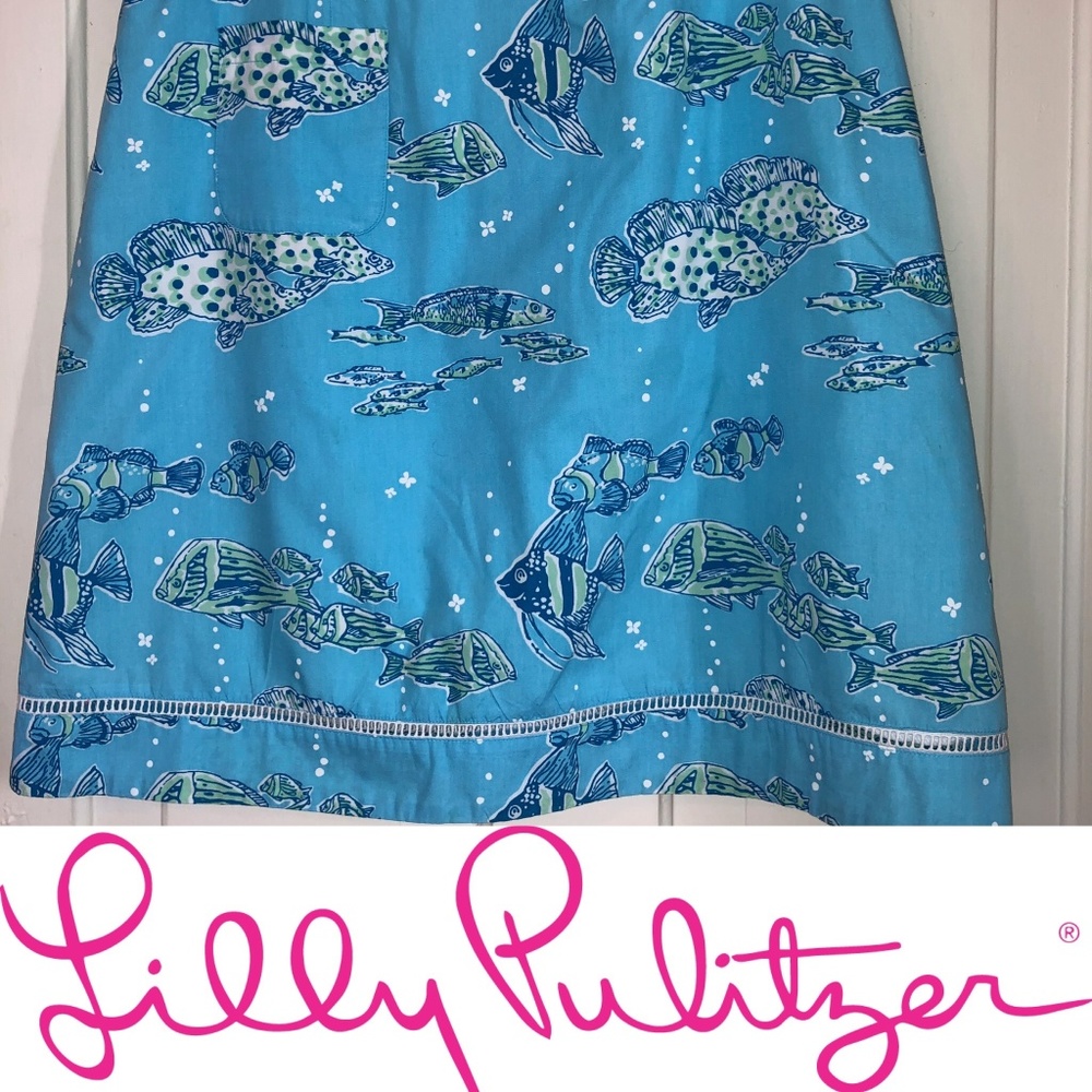 Lilly Pulitzer vintage fish print skirt